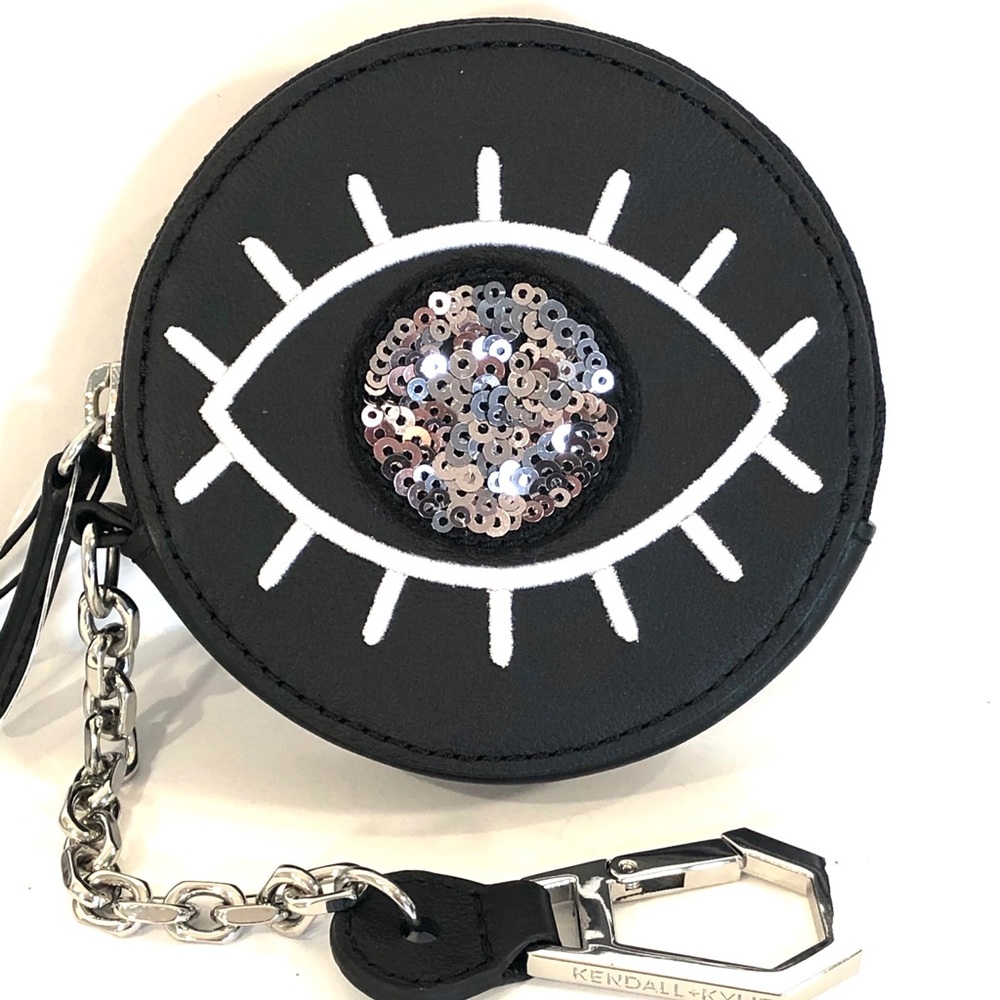 NWT Kendall and Kylie sequin eye coin purse